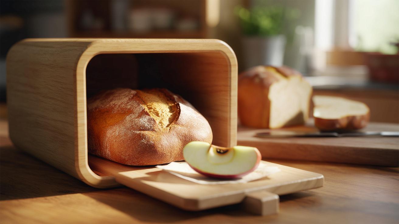Der einfache Trick mit einem Stück Apfel im Brotbehälter, der laut Bäckern verhindert, dass Brot schnell austrocknet