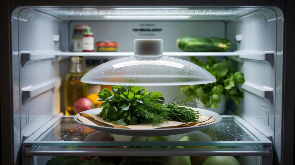 Der einfache Trick mit einer umgedrehten Schüssel im Kühlschrank, der laut Köchen frische Kräuter länger haltbar macht