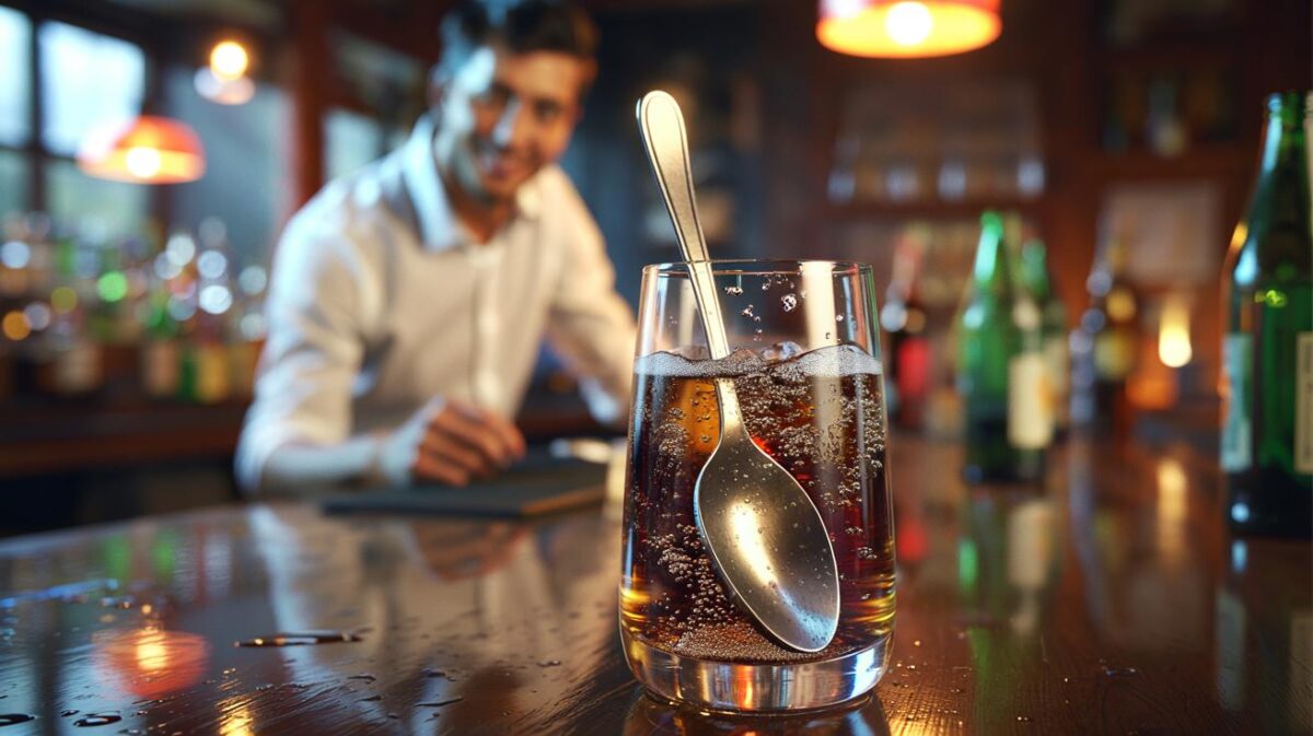Der kleine Trick mit einem Löffel im Glas, der laut Kellnern verhindert, dass Sprudelgetränke schneller schal werden