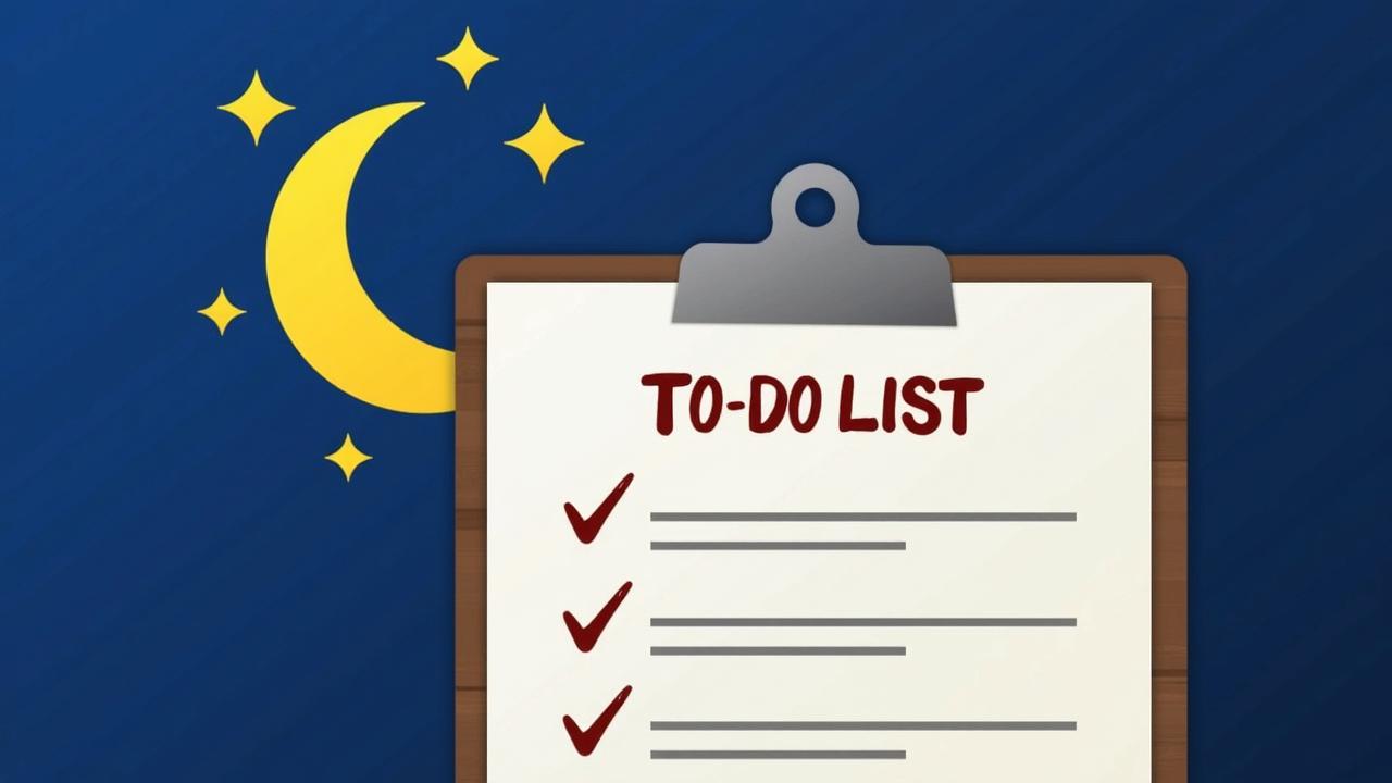 Der überraschende Effekt, warum das Schreiben einer To-Do-Liste vor dem Schlafengehen das Einschlafen erleichtern kann
